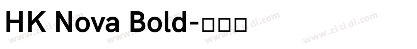 HK Nova Bold字体转换